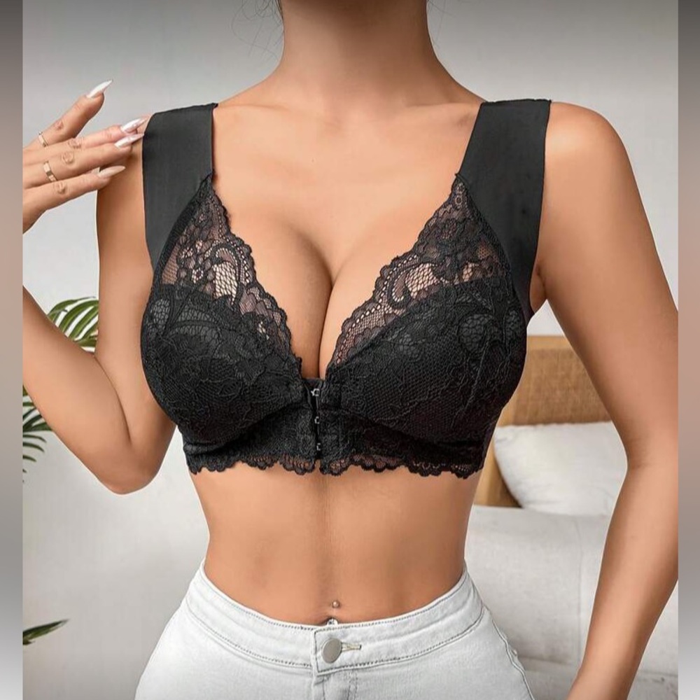 Elegant Black Lace Bralette